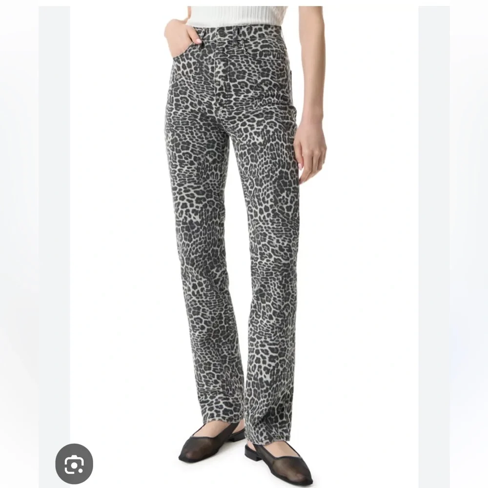 Robert Rodriguez Rise Slim Straight Leopard Pants